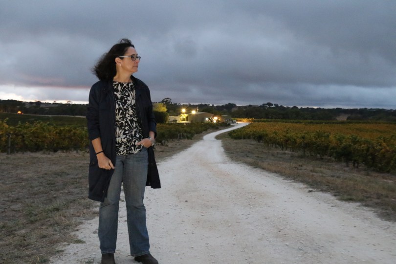 Louisa Rose at Pewsey Vale vineyard in the Eden Valley Australia.