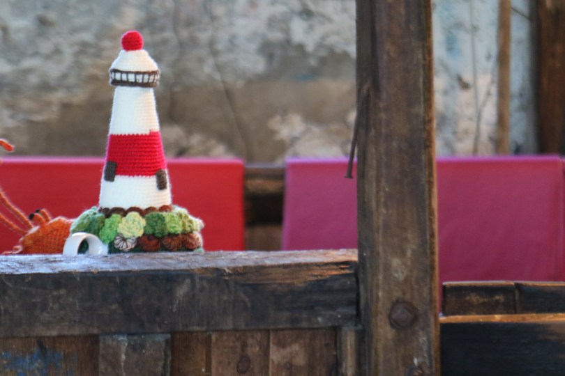Lighthouse tea cosy at Bellwether Wines in Coonawarra Australia.