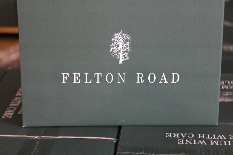 Felton Road wine box in the winery at Bannockburn New Zealand.