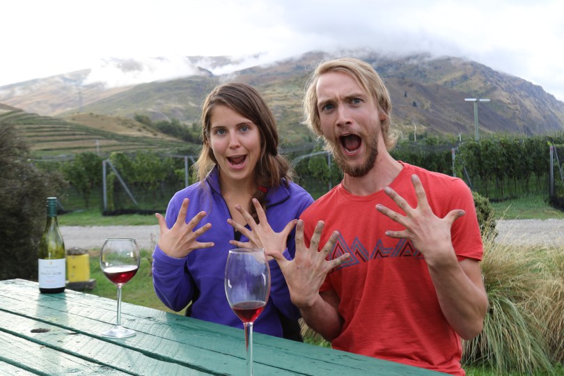 Grape pickers Nick and Ashley do an interview for the 80 wines project.