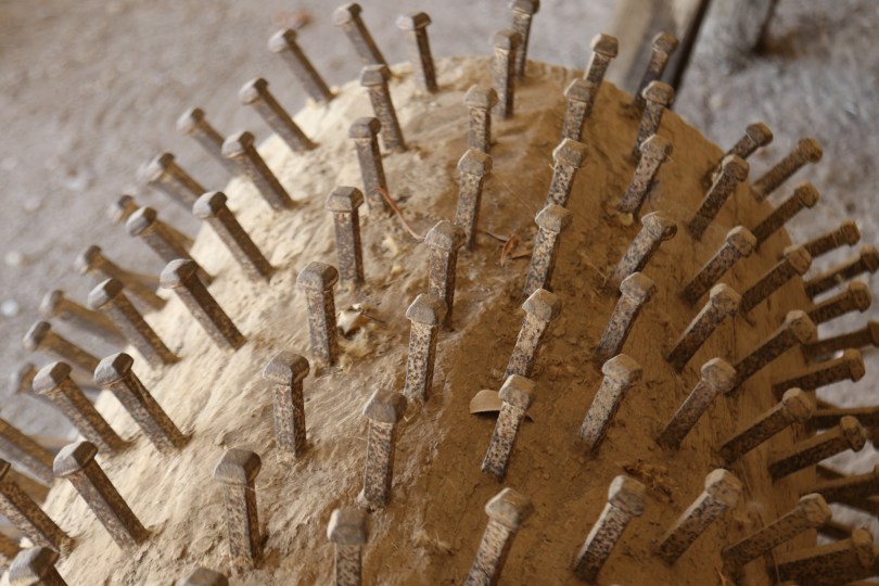Old machinery on display at Tahbilk.