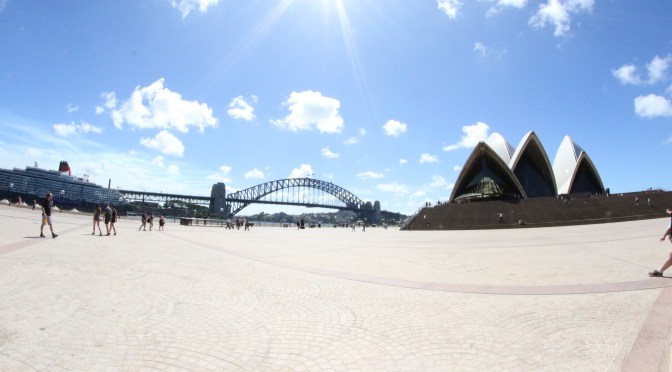 Sydney Harbour Bridge and the Opera House.