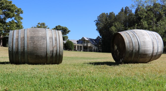 Barrels at Pepper Tree Wines.