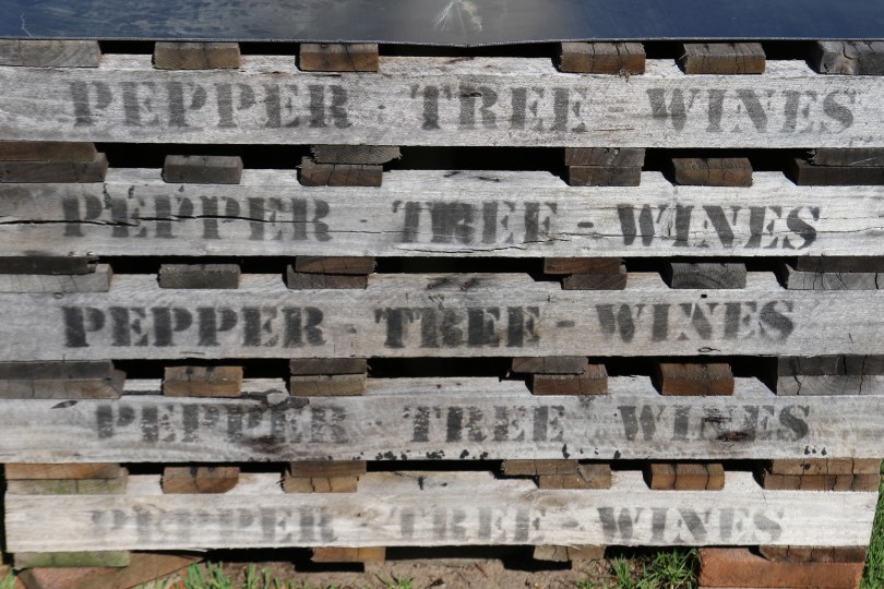 Pepper Tree Wines crate.