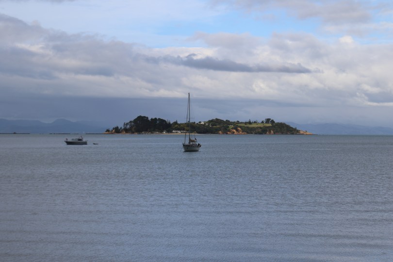 Pakatoa Island from Waiheke Island in New Zealand.