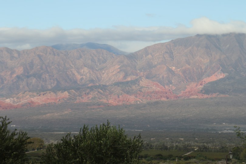 A view across Cafayate in Argentina from Piatelli Wines.