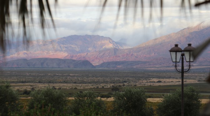 Cafayate scenery at Piatelli wines in Argentina.