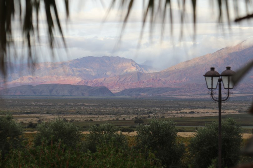 Cafayate scenery at Piatelli wines in Argentina.