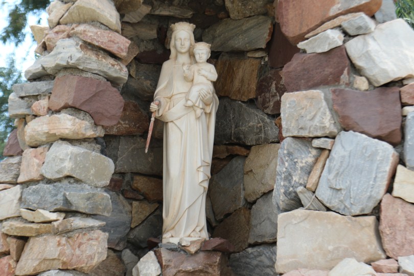 Statue at Bodegas Borbore winery in Argentina.