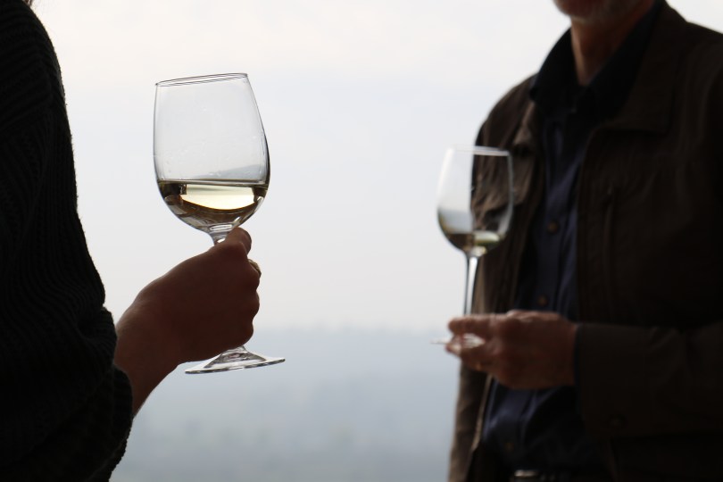 Savouring Sauvignon Blanc at a wine tasting session at the Kingston Family Vineyards in the Casablanca Valley in Chile.