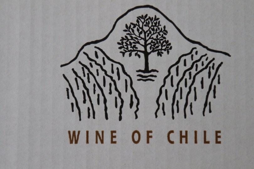 Wines of Chile box at Vina Koyle winery.