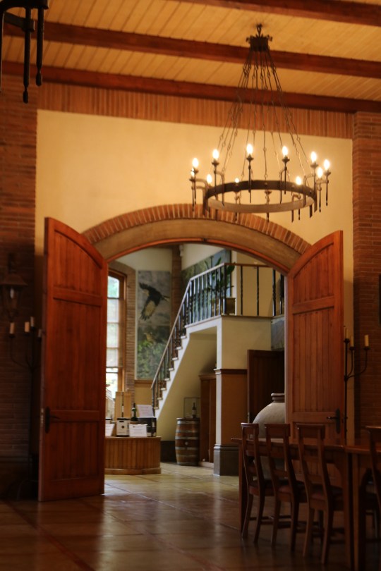 The tasting room at De Martino Wines in the Maipo Valley in Chile.