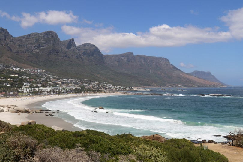 The beach at Camps Bay in Cape Town South Africa.